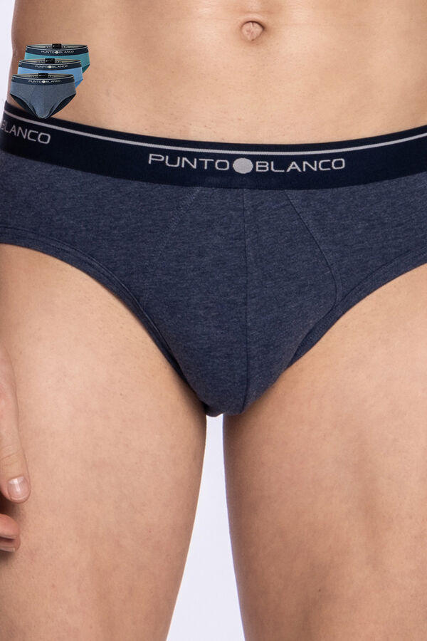 Punto Blanco Pack de 3 slips algod&oacute;n estampado