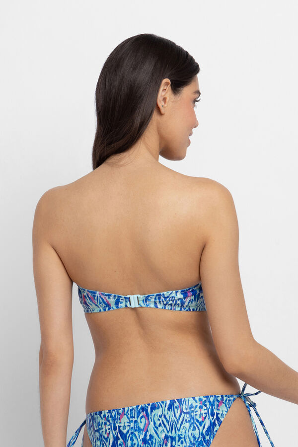 Dorina Top bandeau com enchimento leve Ventura estampado