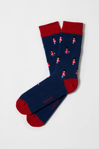 Besocks Calcetines altos estampado gatos algodón orgánico