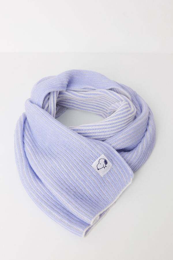 Womensecret Snoopy long blue scarf pink