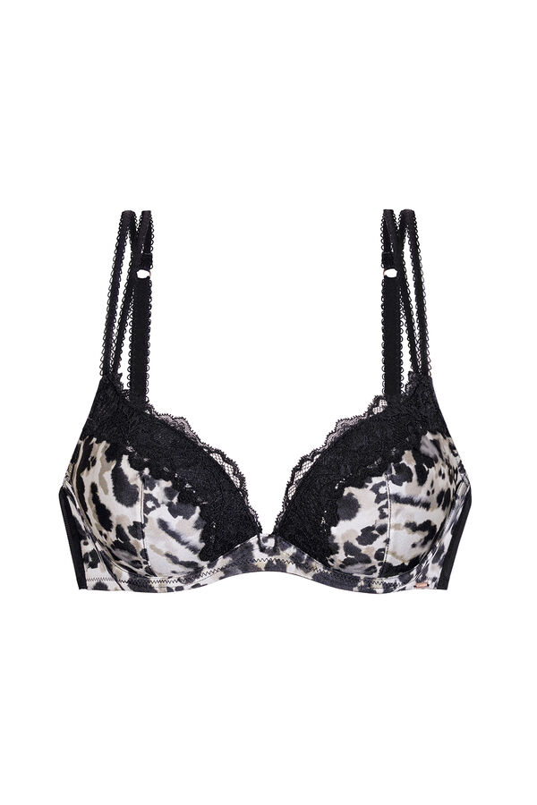 Dorina Soutien push-up estampado animal Origins preto