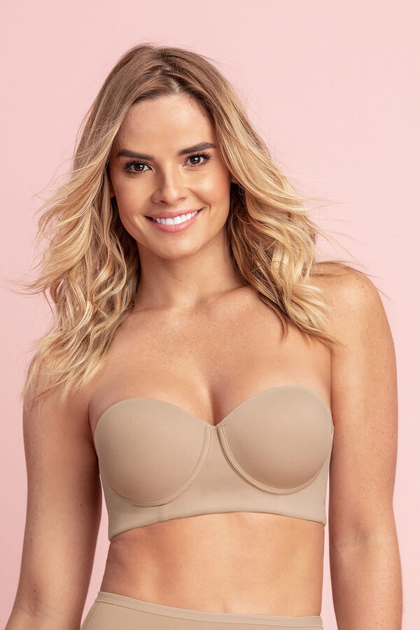 Leonisa Corpete sem al&ccedil;as 360&deg; de perfei&ccedil;&atilde;o bege