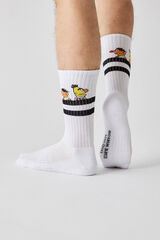 Womensecret Besocks Sesame Street organic cotton White High Athletic Socks white