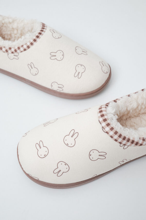 Women'secret Zapatillas casa cerradas Miffy marfil