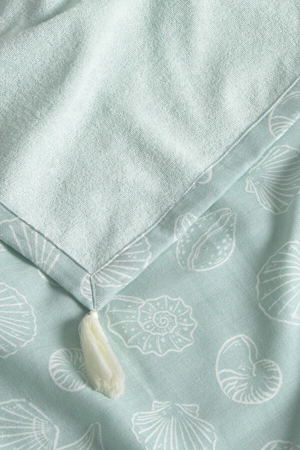 Textura Toalha de praia em tecido e turco estampado