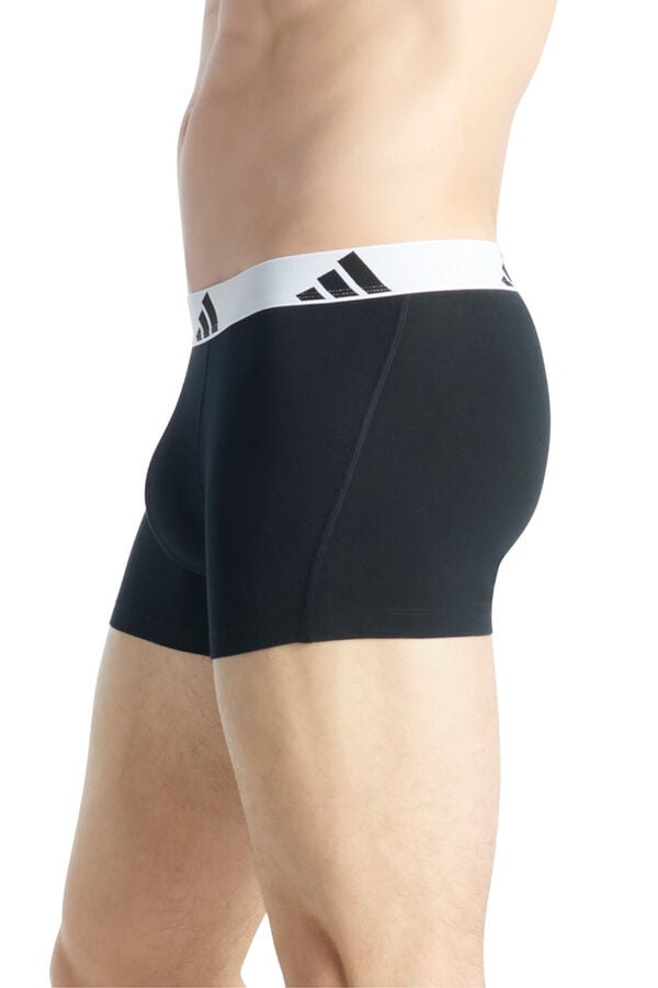 Adidas Pack 3 boxers com logo preto