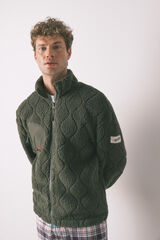 Women'secret Casaco curto/ robe masculino Hotwheels de pelo verde bege