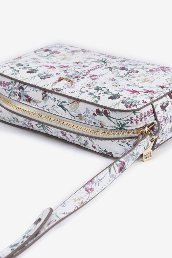 Vilanova Floral print crossbody bag white