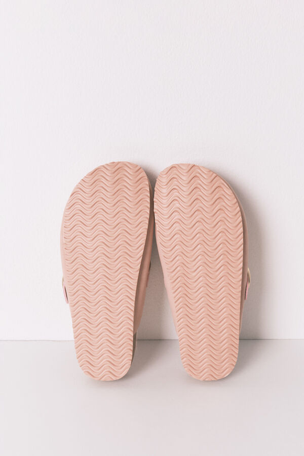 Women'secret Chinelos de quarto de pele rosa rosa