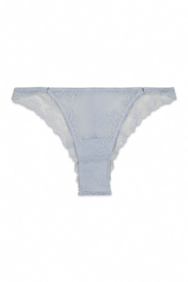 Women'secret Blue lace Brazilian panty blue