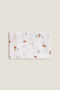 Textura Casas de algodão com gaze de musselina