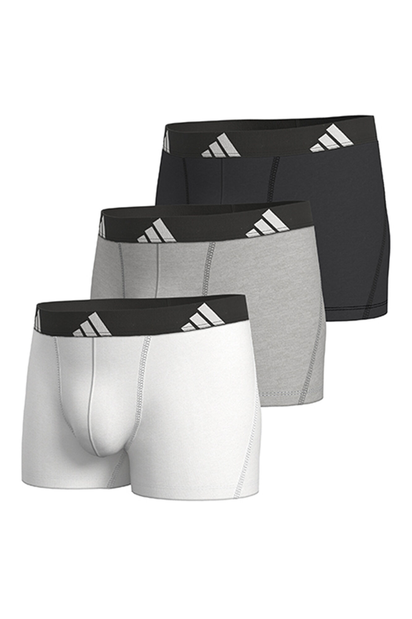 Adidas Pacote com 3 boxers de algod&atilde;o Active Flex 