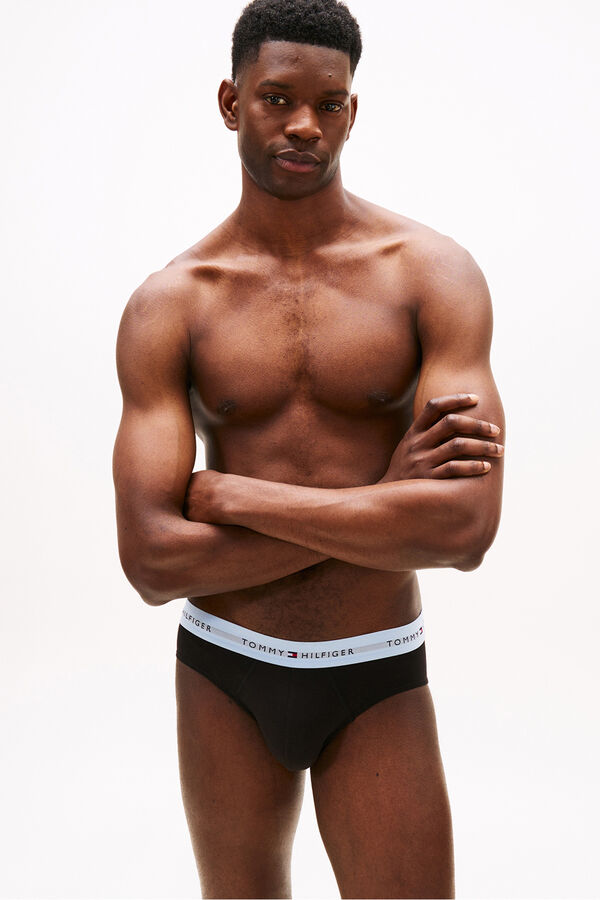 Tommy Hilfiger Pack de 3 Slip Algodón negro