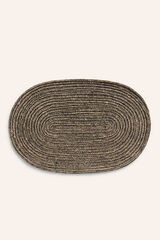 Calma House Toalha individual Arena Oval. 35x50 Preta preto