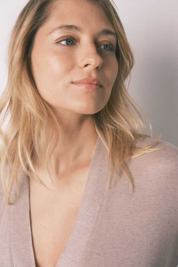 Women'secret Bata maternity com cinto cinza cru