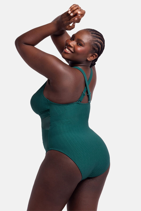 Dorina Maiô shapewear/moldador verde verde