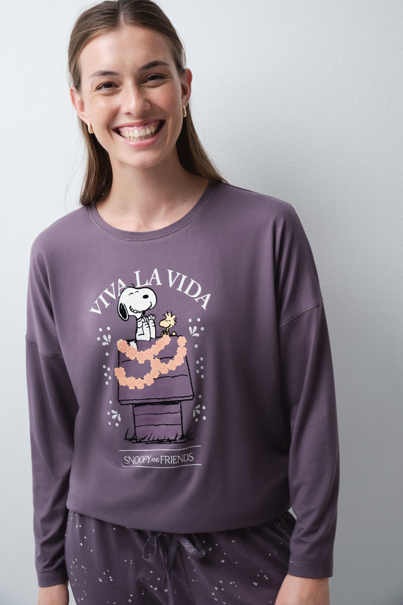 Women'secret Pijama comprido Snoopy Halloween