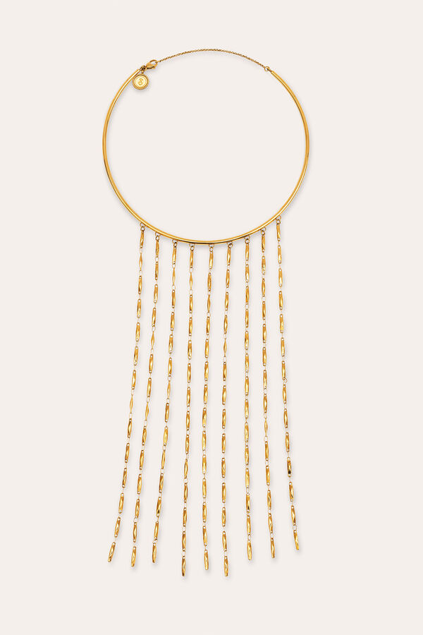 Singularu Choker Line Zahara Acero Baño Oro amarillo