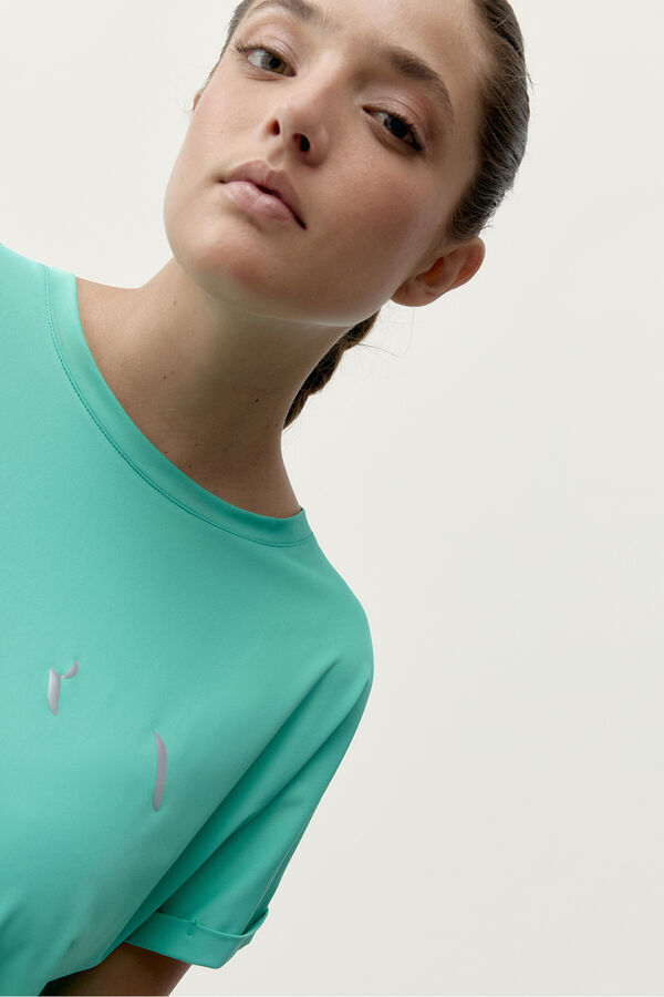 Born Living Yoga T-shirt desportiva Azami verde turquesa azul