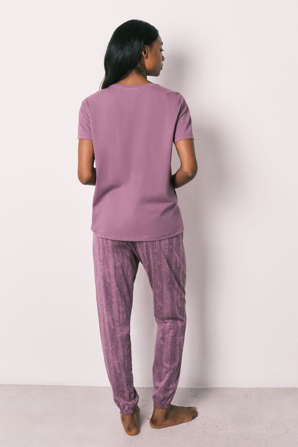 Women'secret Chinelos de quarto Snoopy roxos rosa