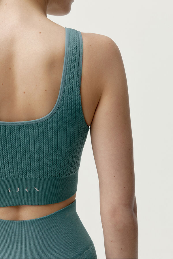 Born Living Yoga Top desportivo Zinara verde bege