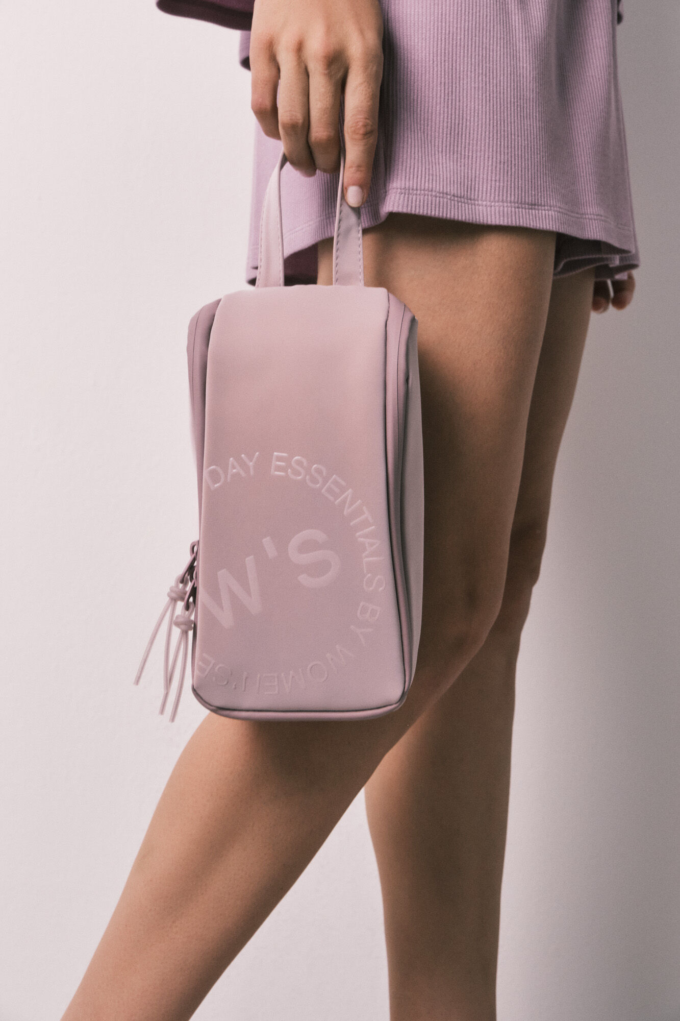 Women'secret Necessaire m&eacute;dia com fecho-&eacute;clair e al&ccedil;a rosa