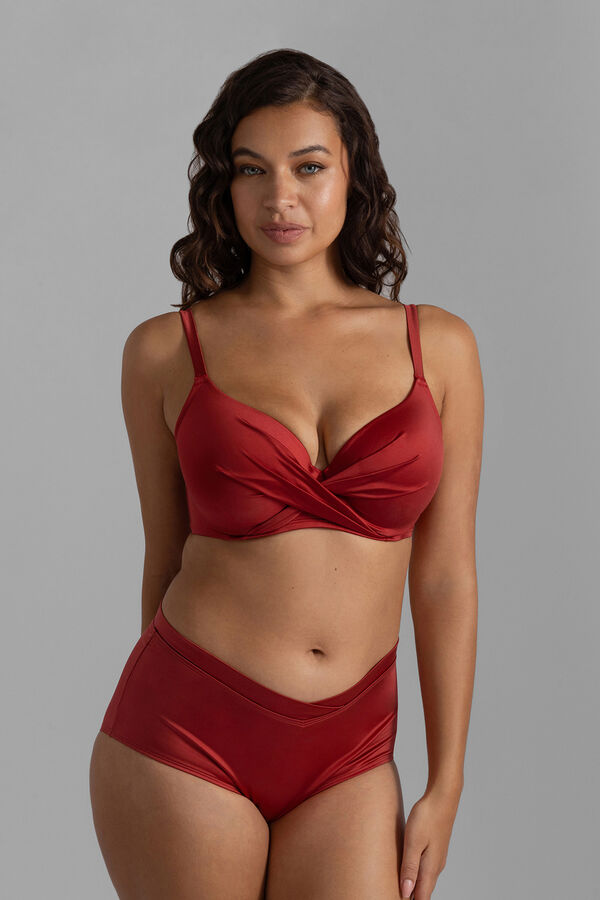 Dorina Top bikini relleno ligero Mysterio burdeos