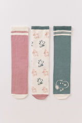 Women'secret Pacote com 3 meias longas do Snoopy  estampado