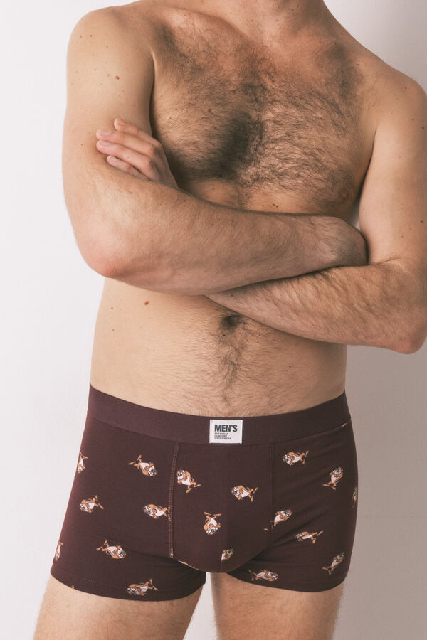 Women'secret Pack de 2 cuecas de algodão "Taz" vermelho