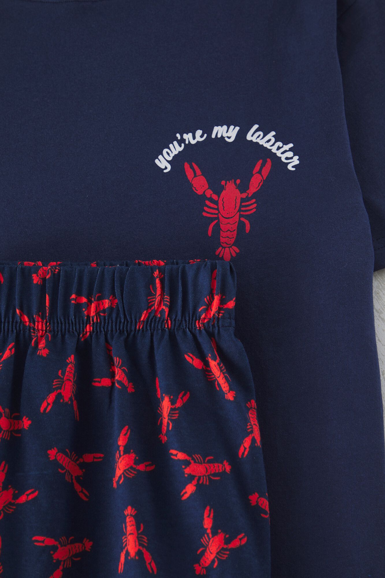 Trendyol Conjunto de pijama curto lagostas