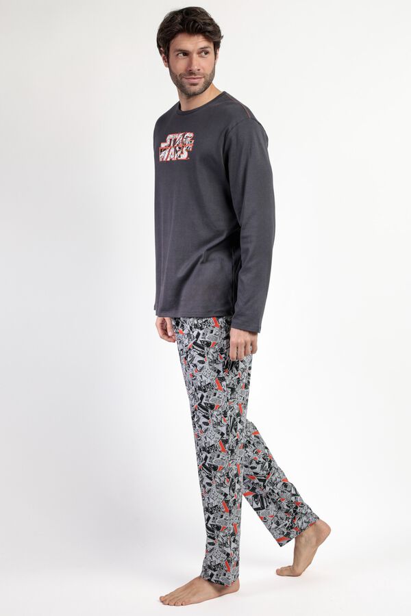 Admas Pijama comprido Star Wars cinzento