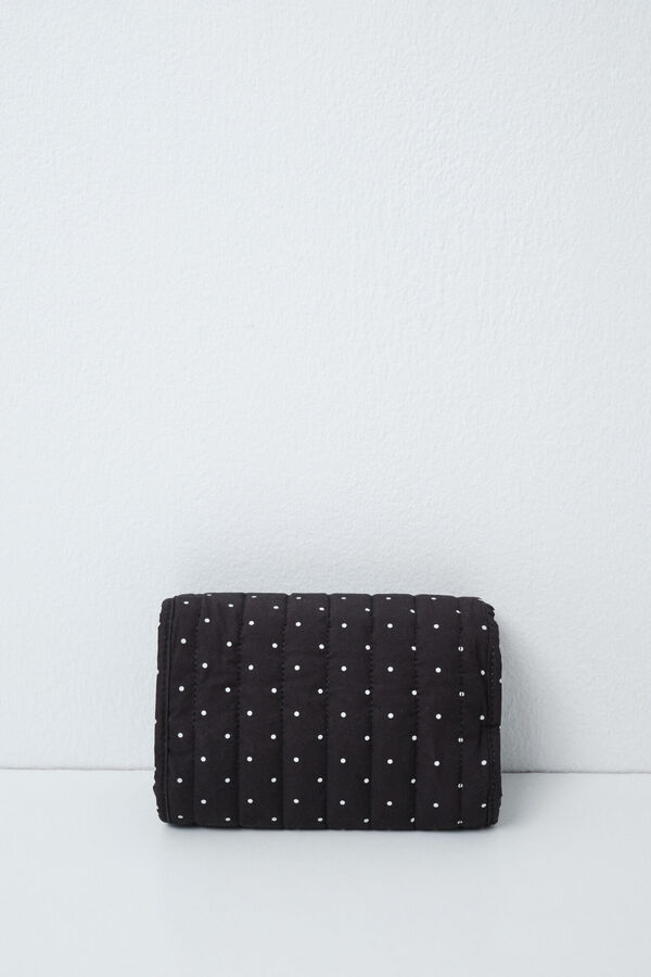 Women'secret Pack n&eacute;cessaire carteira preta bolinhas preto