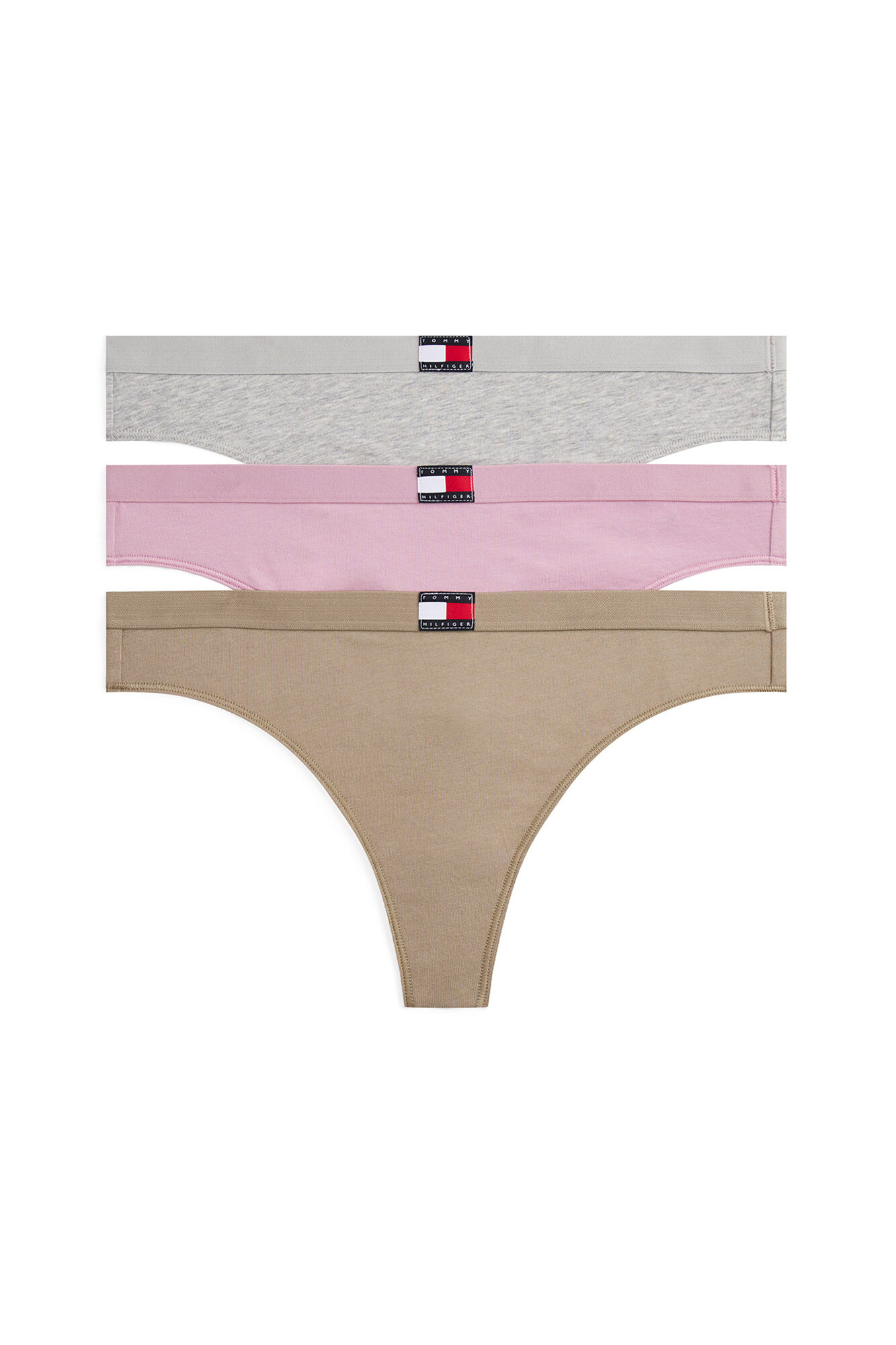 Tommy Jeans Pacote com 3 tangas el&aacute;sticas