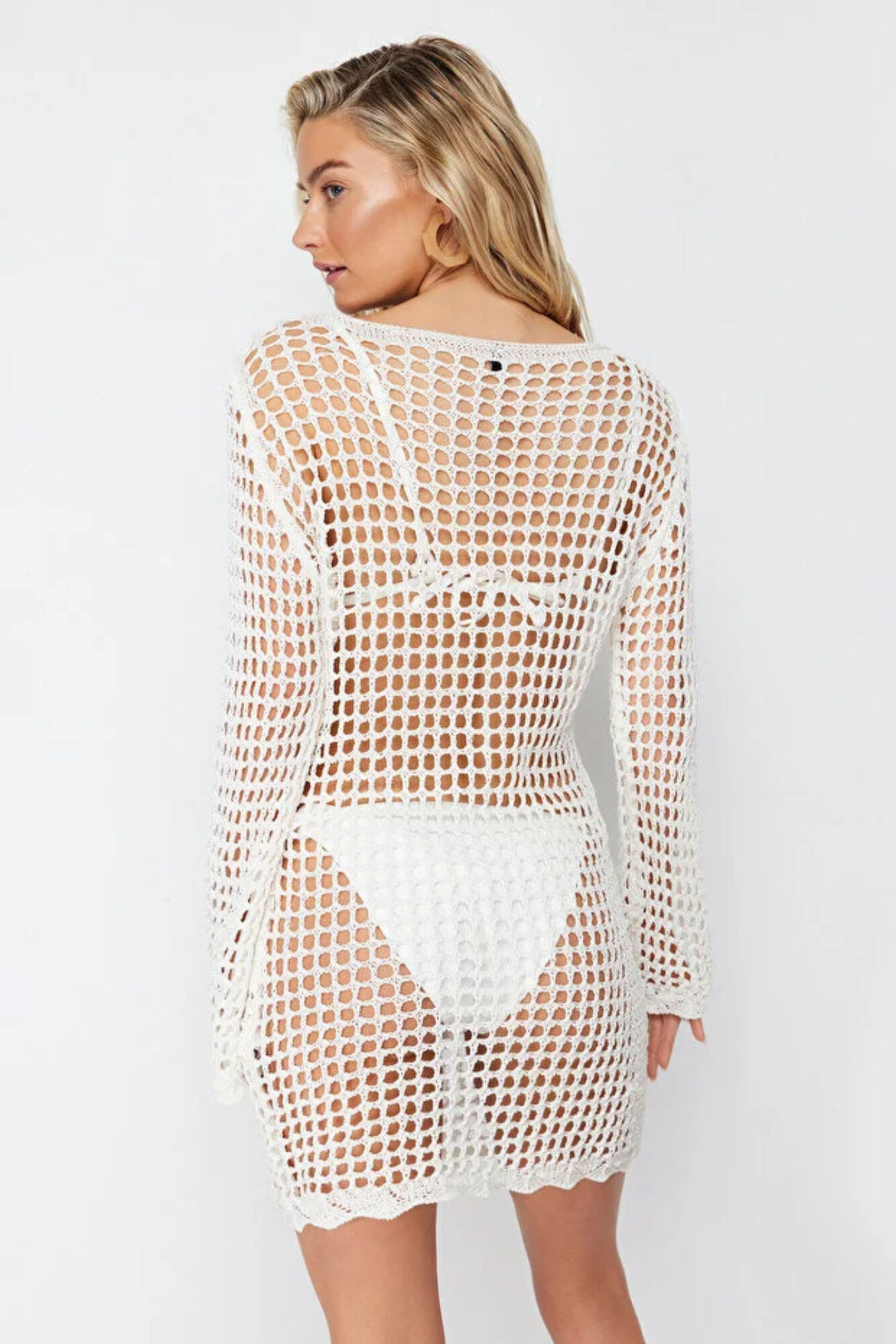 Trendyol Vestido mini gola barco