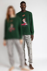 Admas Pijama masculino Puppet Boy A verde