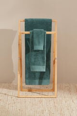 Textura Toalha toucador friso algodão egípcio 30 x 50 cm. verde