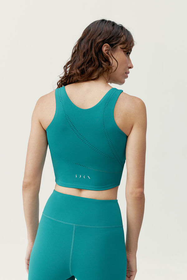 Born Living Yoga Zenda sports top green