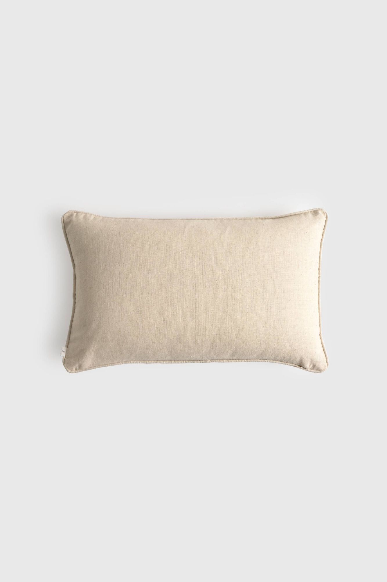 Textura Capa travesseiro algod&atilde;o flores bordadas