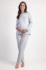 Admas Pijama Maternity Alicia cinzento