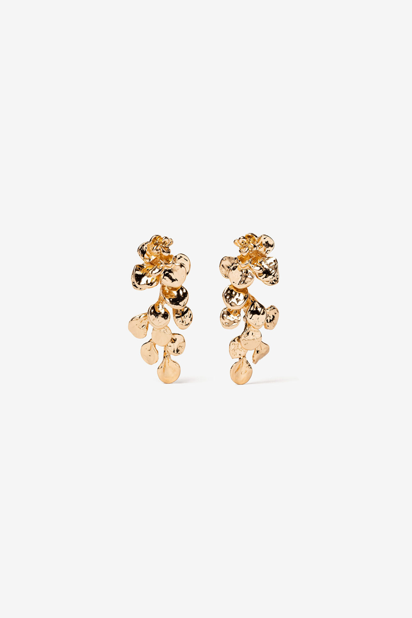 Vilanova Pendientes dorados dise&Atilde;&plusmn;o org&Atilde;&iexcl;nico