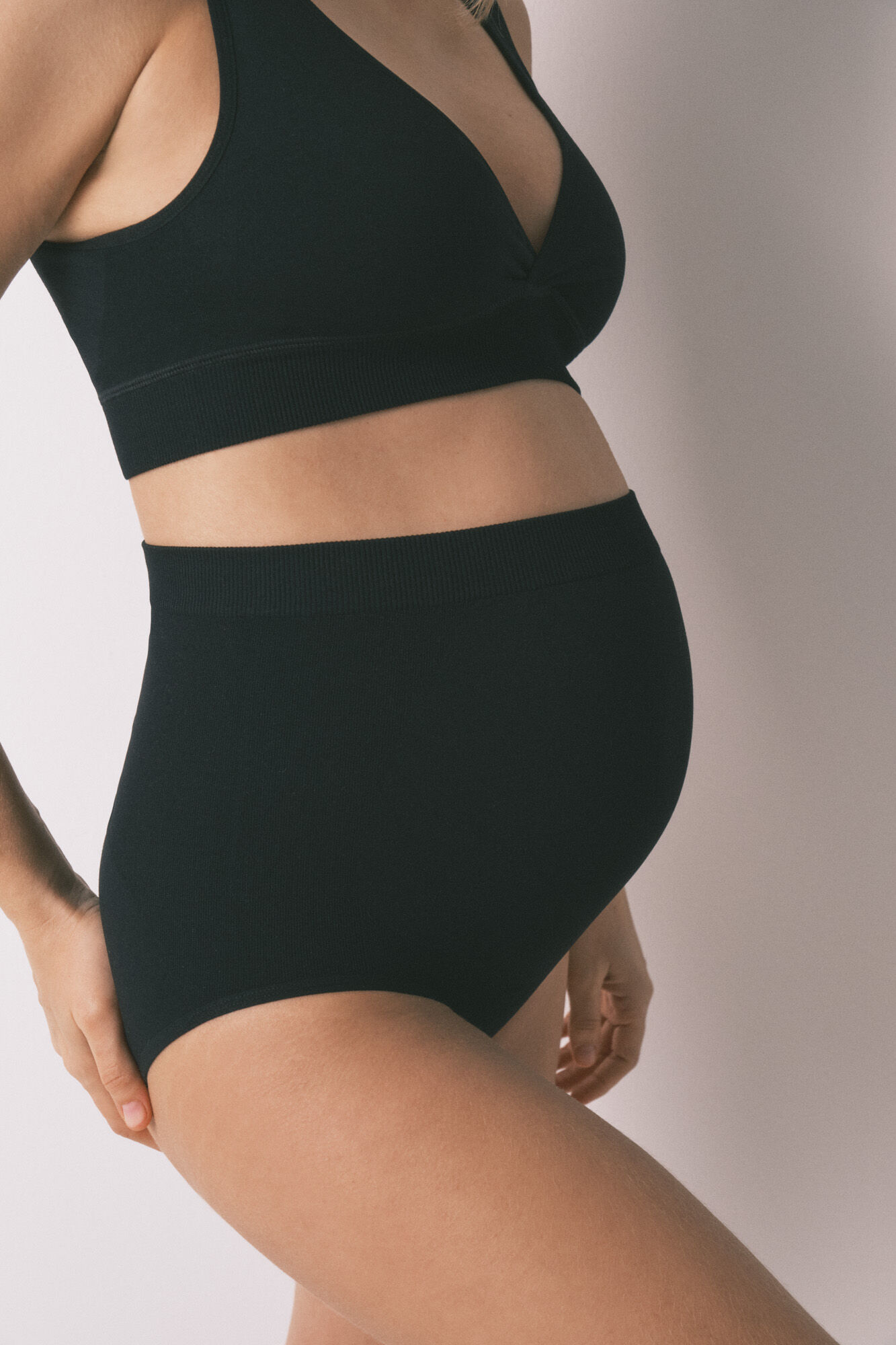 Women'secret Braga alta "maternity" negro