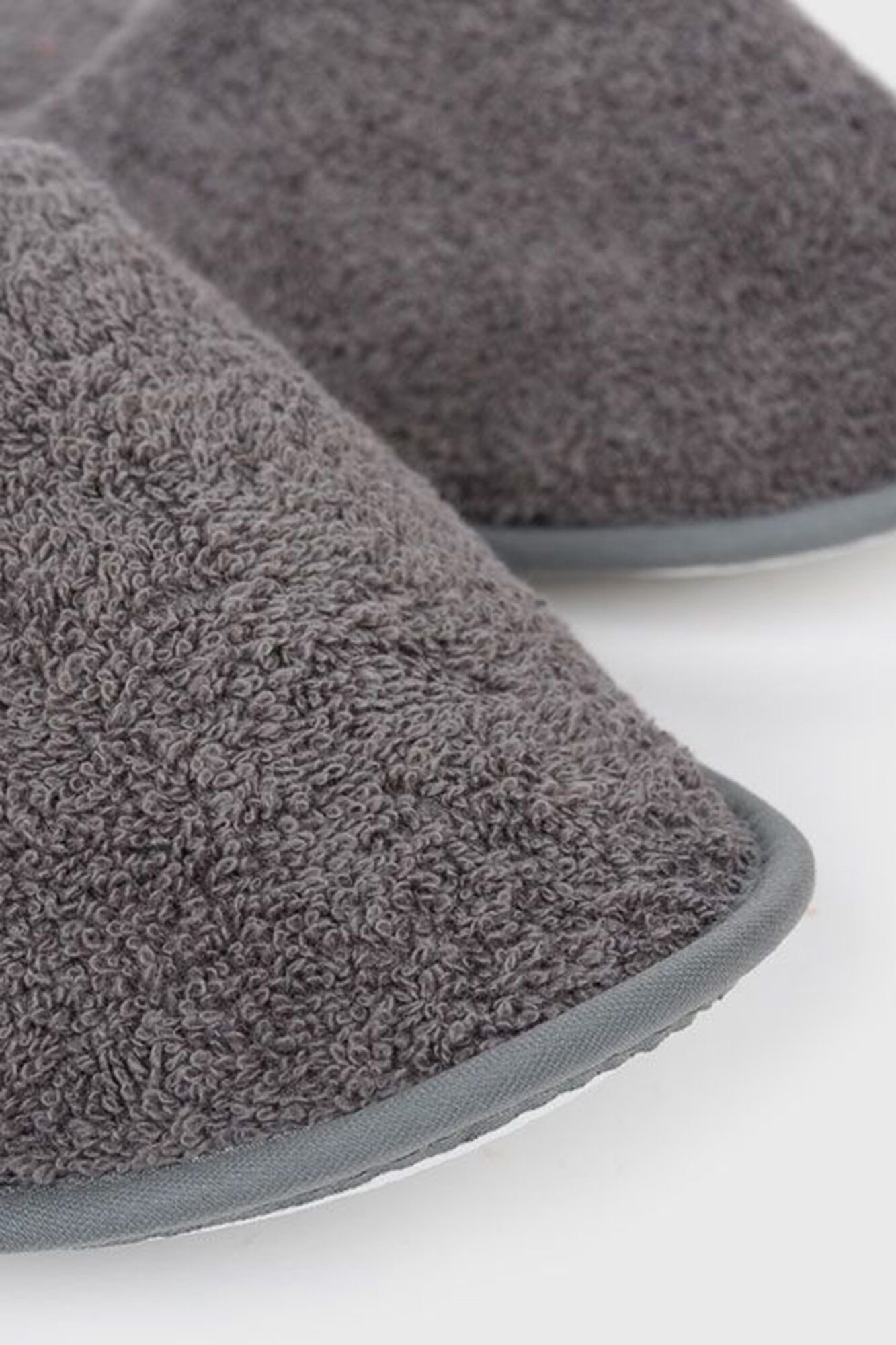 Textura Chinelos de quarto friso algod&atilde;o 