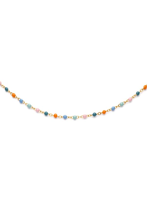 Singularu Colar Dots Alpine Banho Ouro multicolour