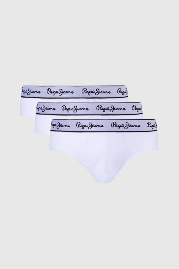 Pack de 3 calzoncillos regular fit de algodón con elastano.