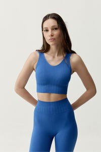 Born Living Yoga Top desportivo Annapurna azul ecl&eacute;tico