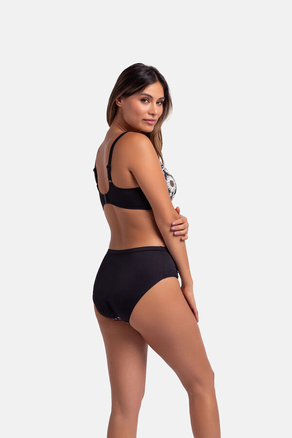 Dorina Cueca de biquíni preta clássica estampado preto