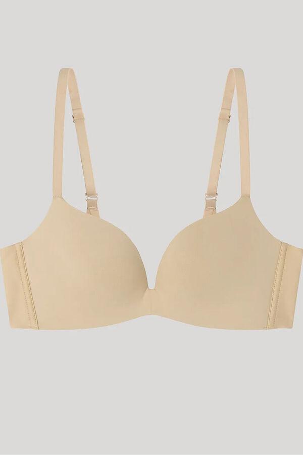 Gisela Extremely neckline push-up bra nude