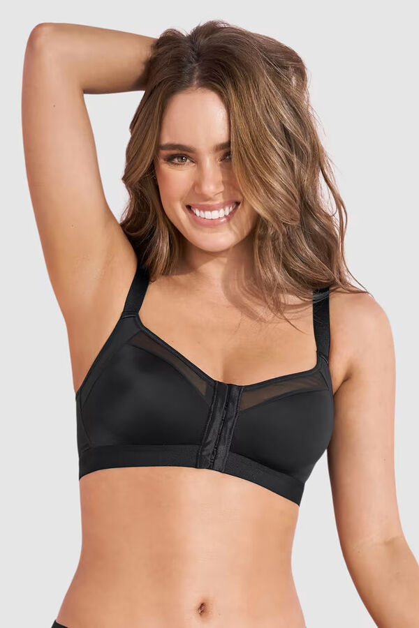 Leonisa Soutien de suporte postural com copas de espuma Multi/Benefit preto
