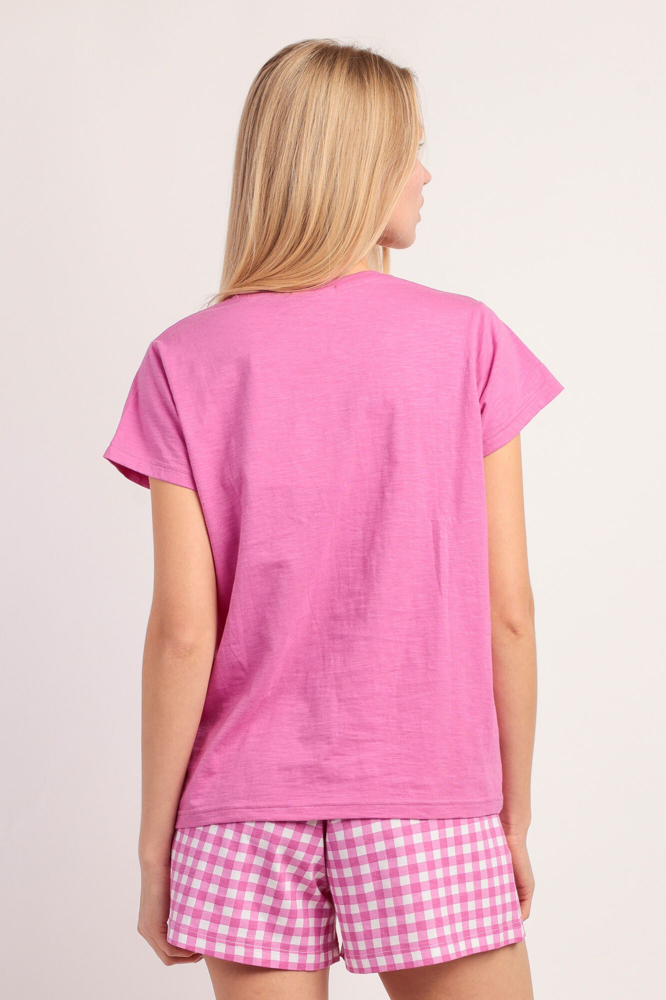 Admas Pijama curto de ver&atilde;o vichy mood