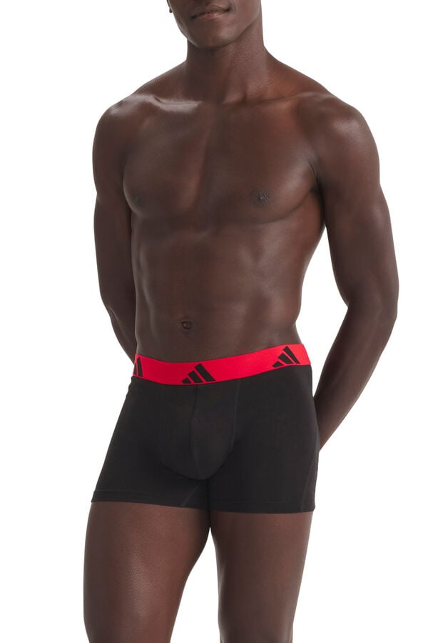 Adidas Pack 3 boxers com logo branco